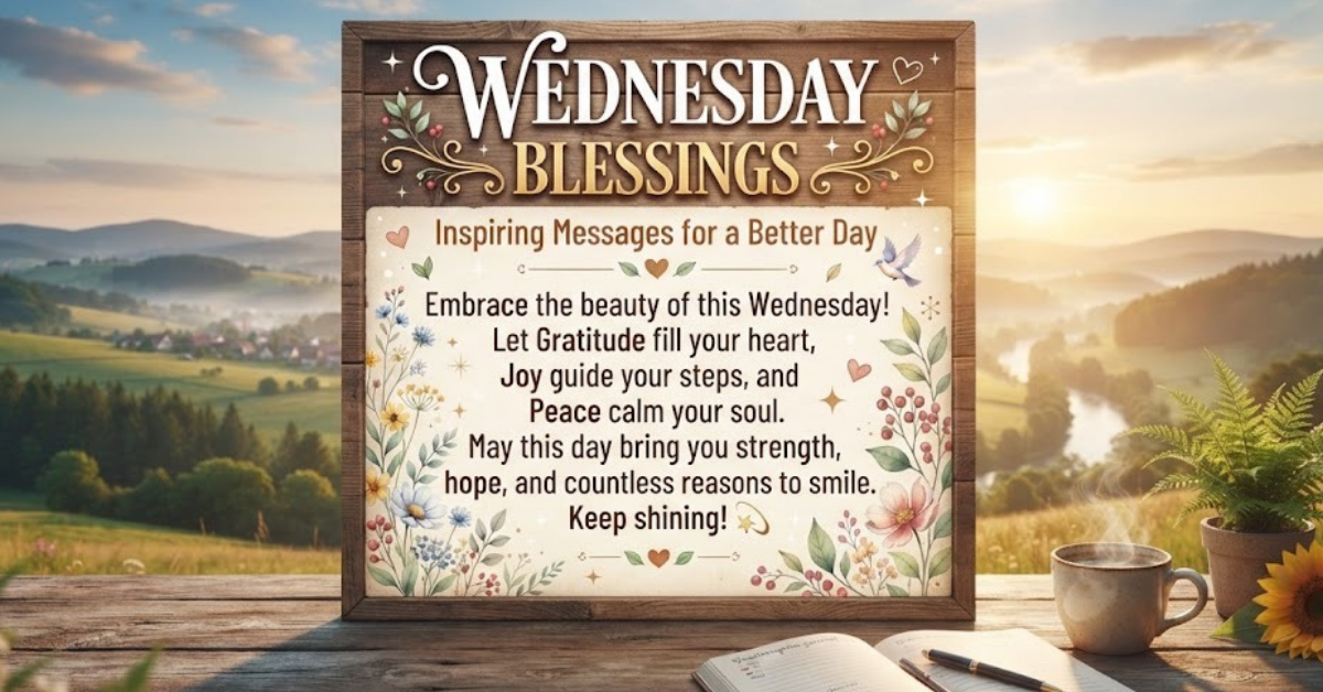 Wednesday Blessings: Inspiring Messages for a Better Day